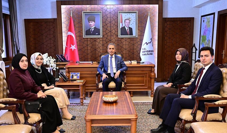 Hacıbektaş Heyeti, Vali Hüseyin Kök’ü Ziyaret Etti