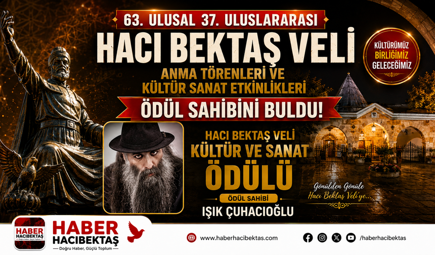 63. Ulusal, 37. Uluslararası Hacı Bektaş Veli Anma Törenleri’nde Kültür ve Sanat Ödülü Işık Çuhacıoğlu’nun