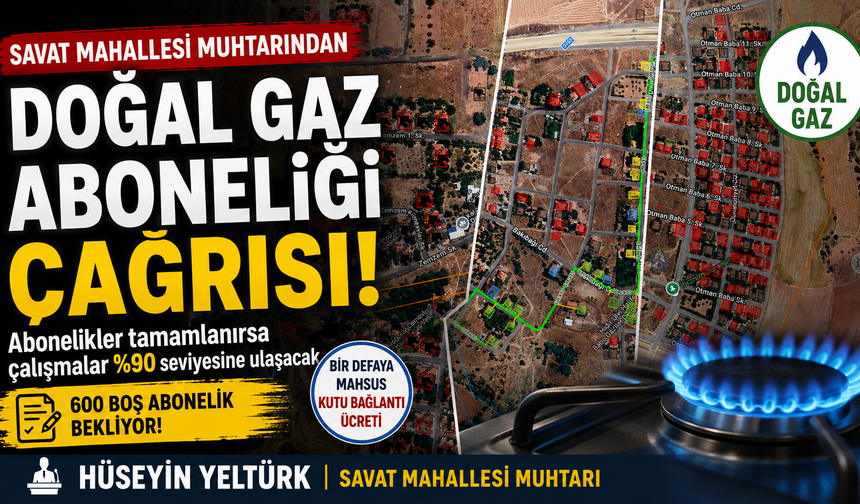 Muhtar Yeltürk: Abonelikler Tamamlanırsa Doğal Gaz Çalışmaları Hızlanacak