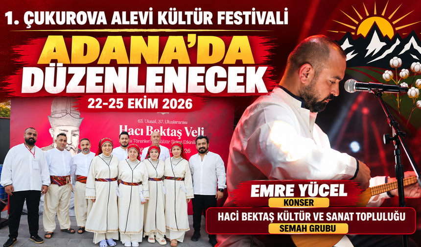 Adana’da Çukurova Alevi Kültür Festivali Düzenlenecek