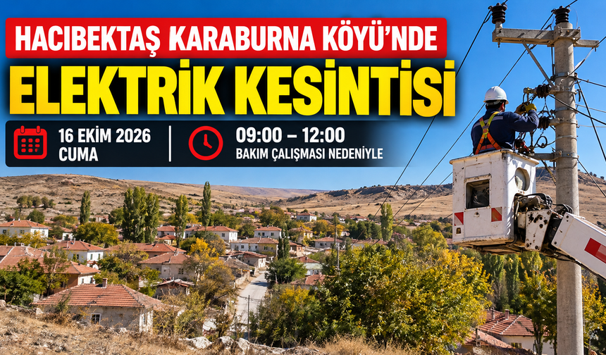 Hacıbektaş Karaburna Köyü’nde Elektrik Kesintisi