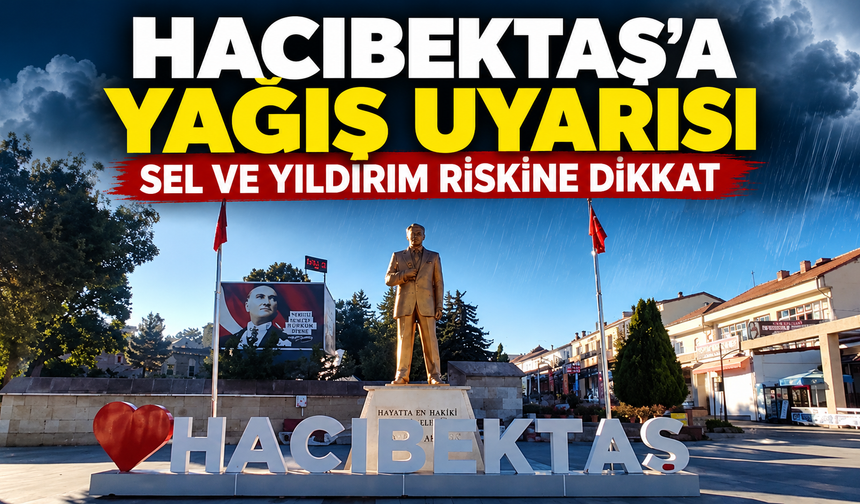 Hacıbektaş İçin Kuvvetli Yağış Uyarısı: Sel ve Yıldırıma Dikkat