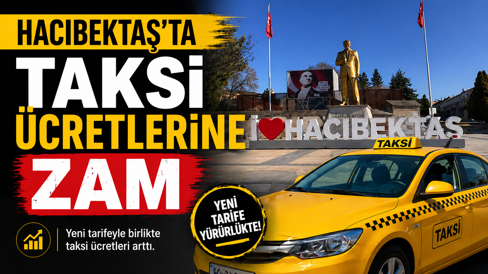 Hacıbektaş’ta Taksi Ücretlerine Zam: İşte Yeni Tarifeler