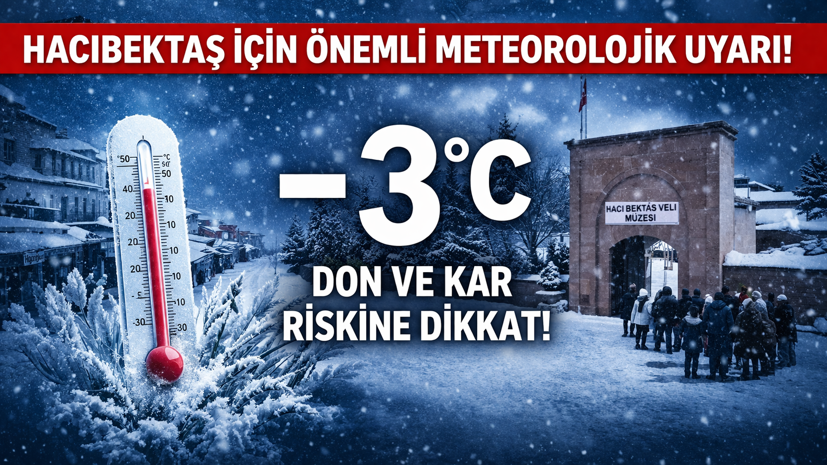 Hacıbektaş'ta Don Tehlikesi: Sıcaklıklar Ani Düşecek