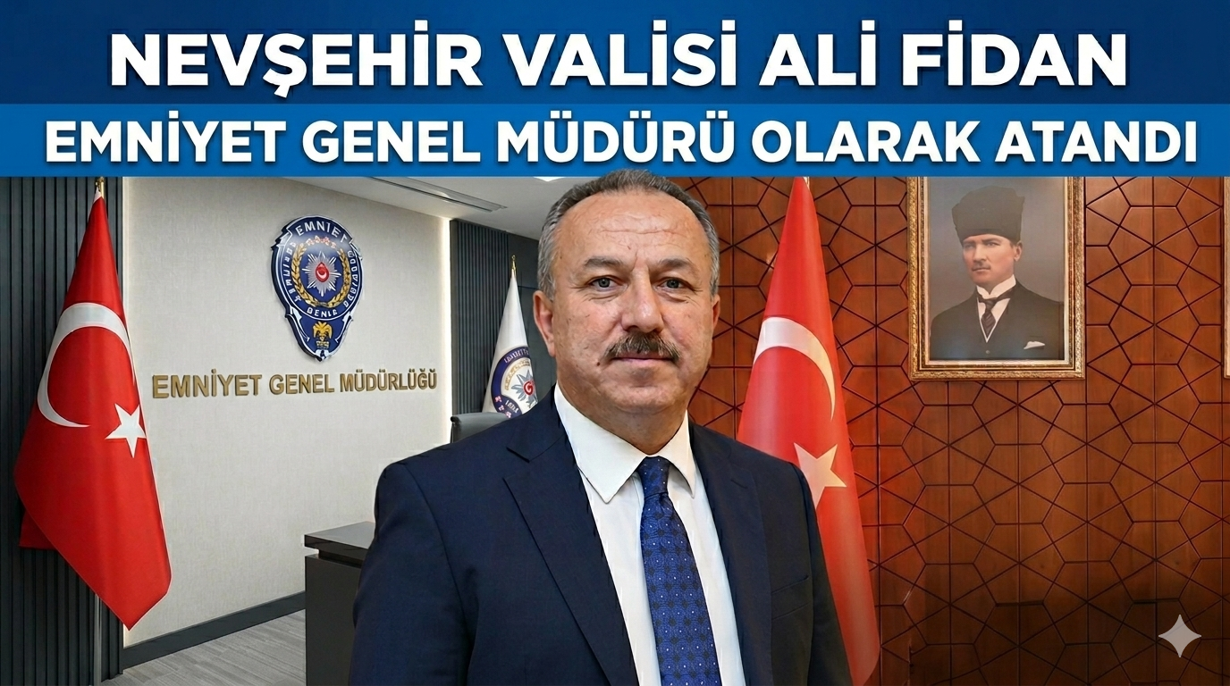 Nevşehir Valisi Ali Fidan Emniyet Genel Müdürü Olarak Atandı