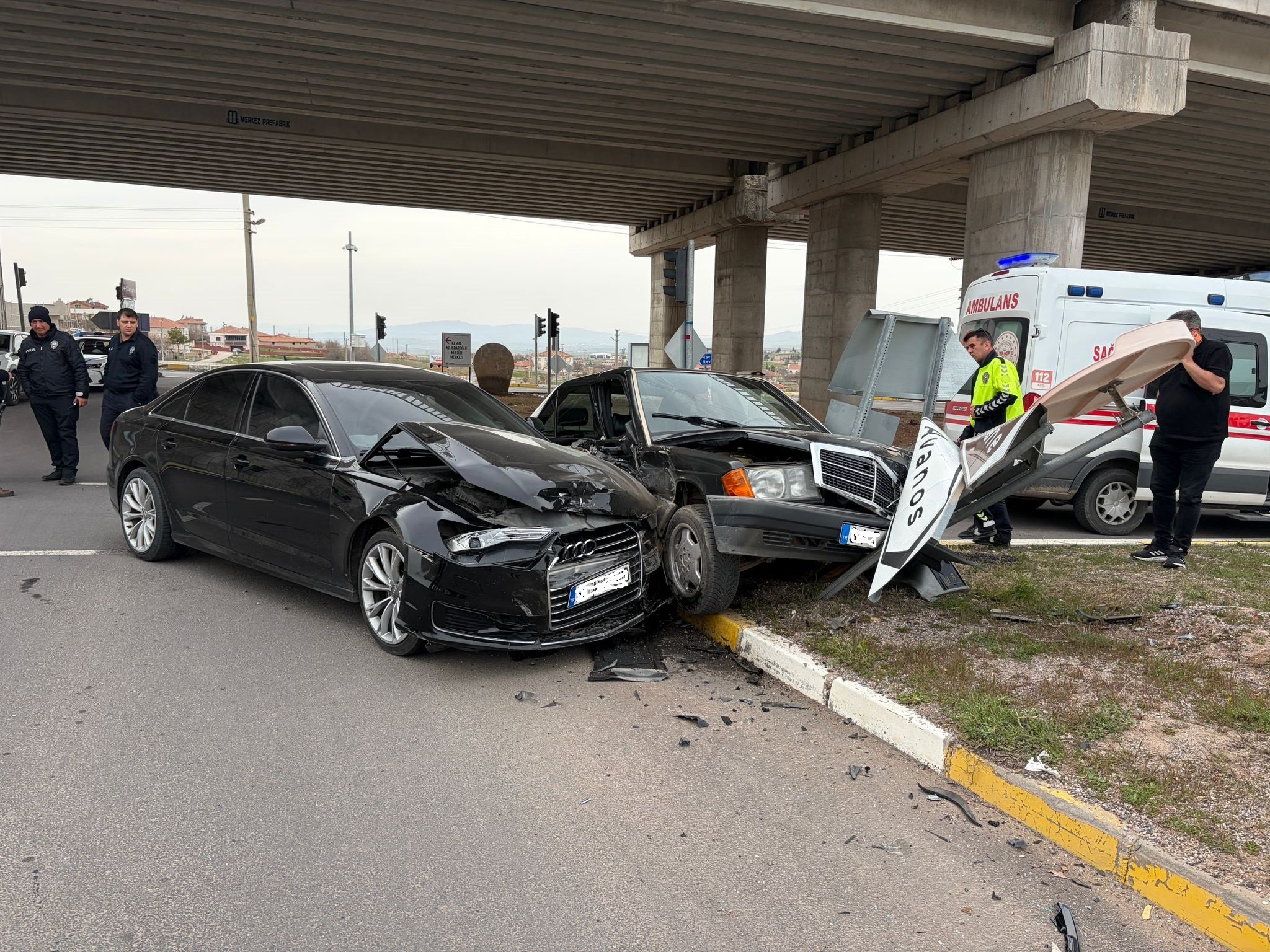 Hacıbektaş Çilehane Kavşağında Korkutan Kaza: 1 Yaralı
