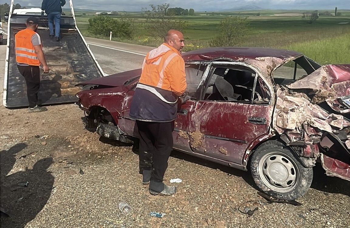 Hacıbektaş’ta Otomobil Takla Attı: Maddi Hasar Oluştu