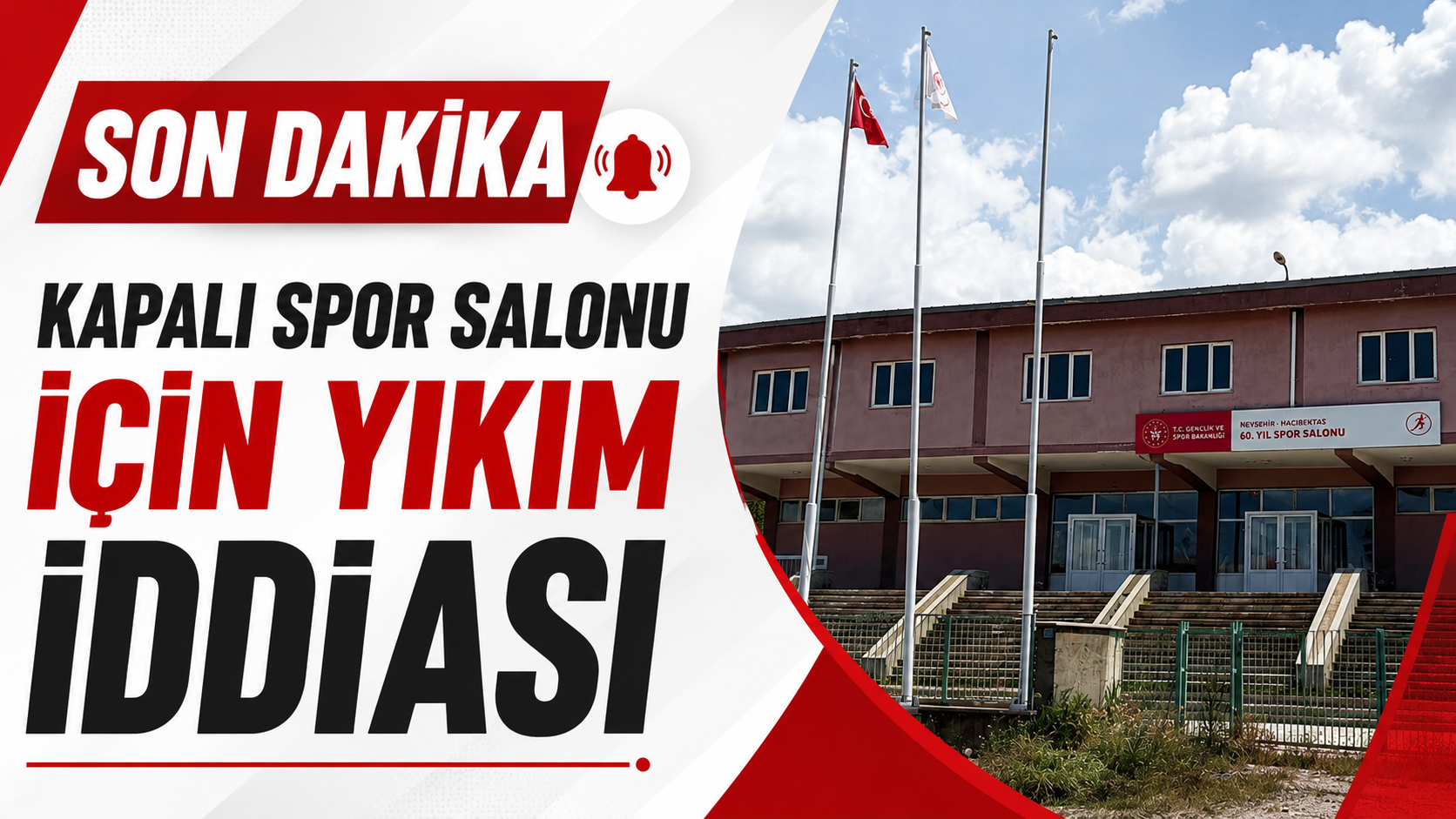 Hacıbektaş Kapalı Spor Salonu hakkında yıkım iddiaları gündemde