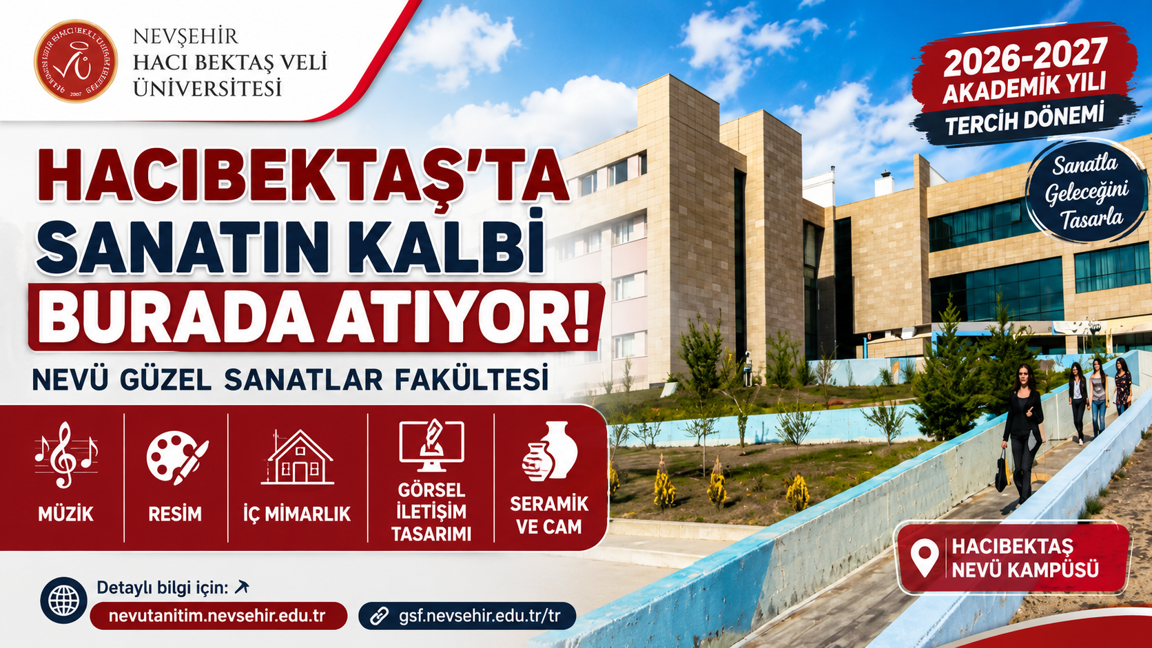 Hacıbektaş’taki NEVÜ Güzel Sanatlar Fakültesi 2026-2027 Tercih Dönemi İçin Bölümlerini Tanıttı