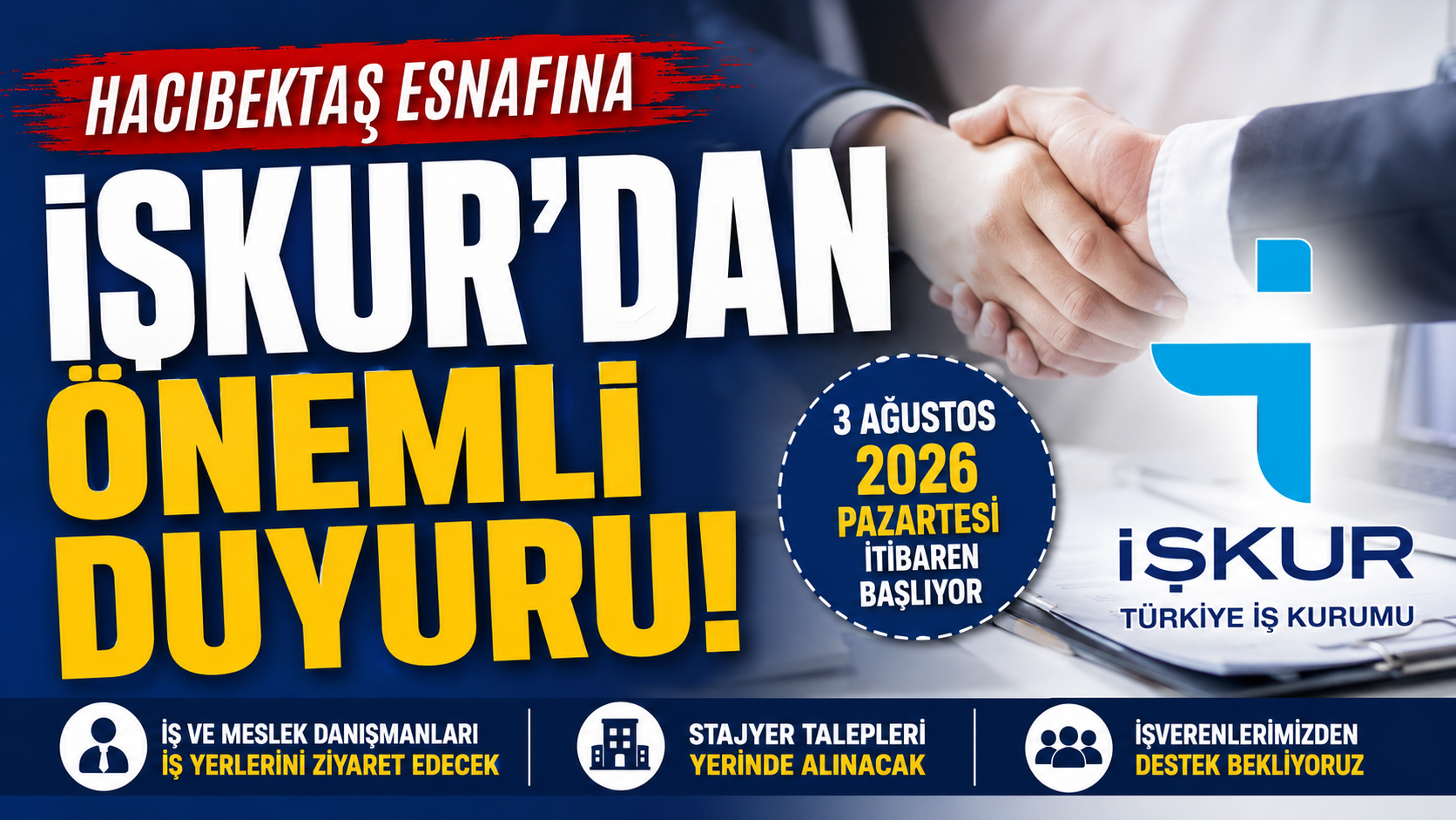 Hacıbektaş'ta İŞKUR'dan Stajyer Uygulaması İçin İş Yeri Ziyaretleri Başlıyor