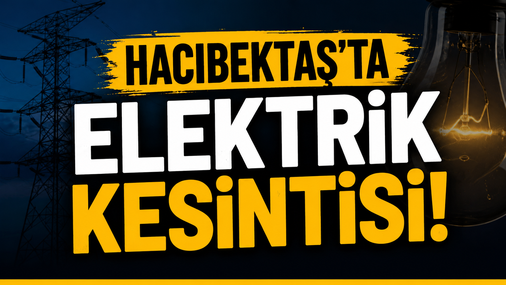 Hacıbektaş'ta Planlı Elektrik Kesintisi: Karaburna Köyü'nde 13 Sokak Etkilenecek