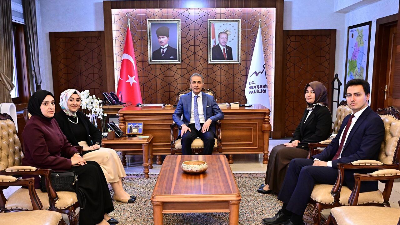 Hacıbektaş Heyeti, Vali Hüseyin Kök’ü Ziyaret Etti