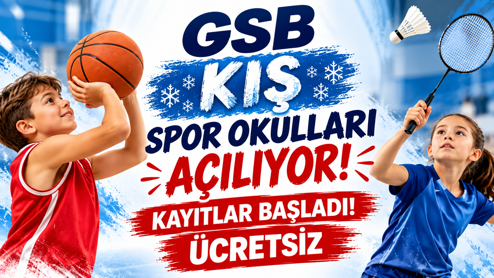 Hacıbektaş’ta Ücretsiz Kış Spor Okulları İçin Kayıtlar Başladı