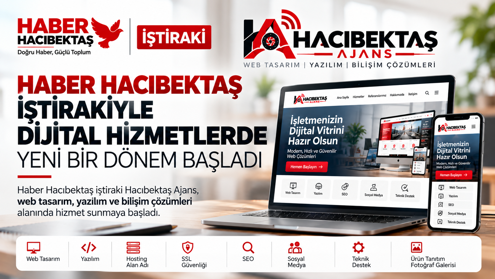 Haber Hacıbektaş İştiraki Hacıbektaş Ajans Dijital Hizmetlerde Faaliyete Başladı