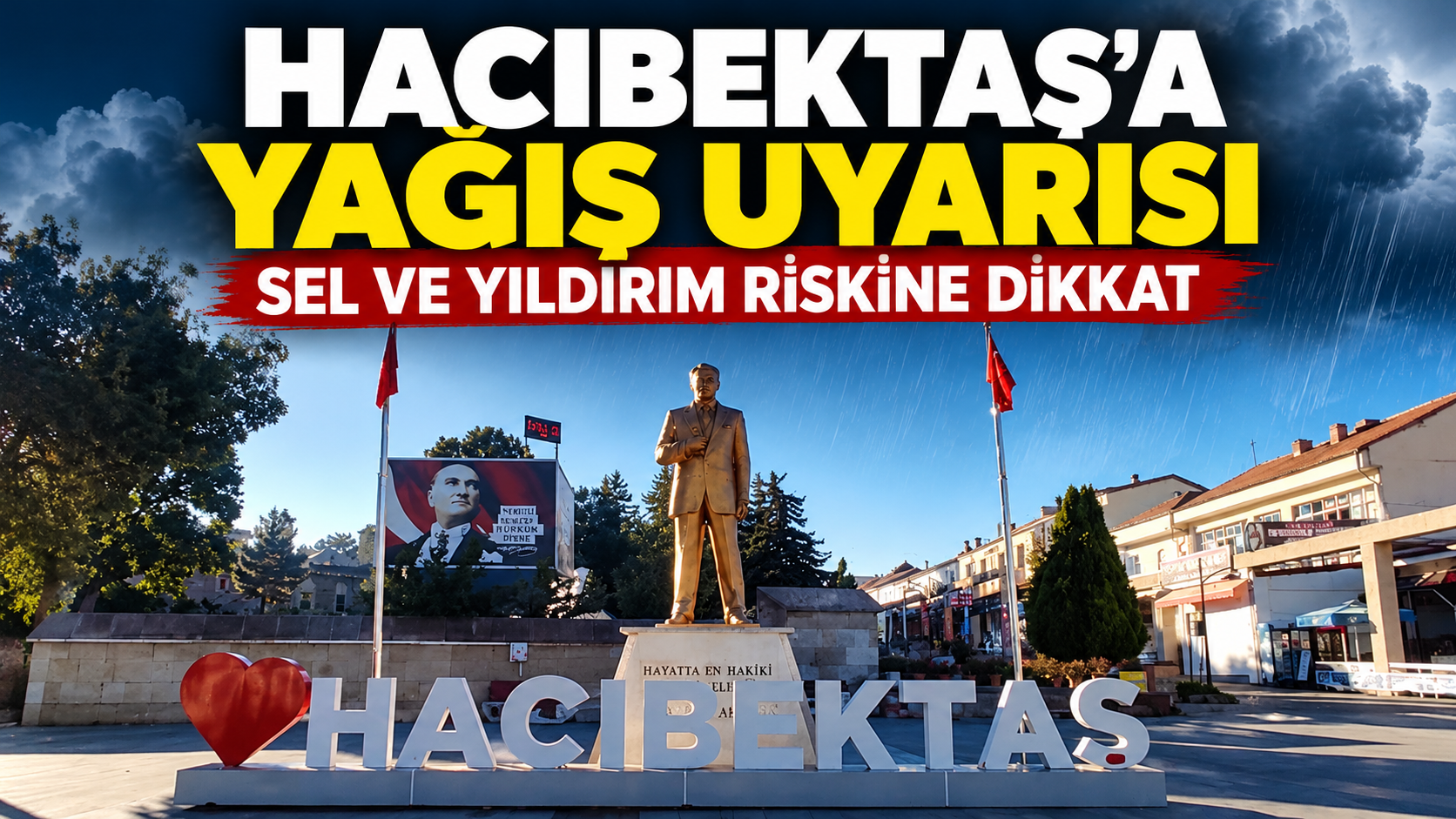 Hacıbektaş İçin Kuvvetli Yağış Uyarısı: Sel ve Yıldırıma Dikkat