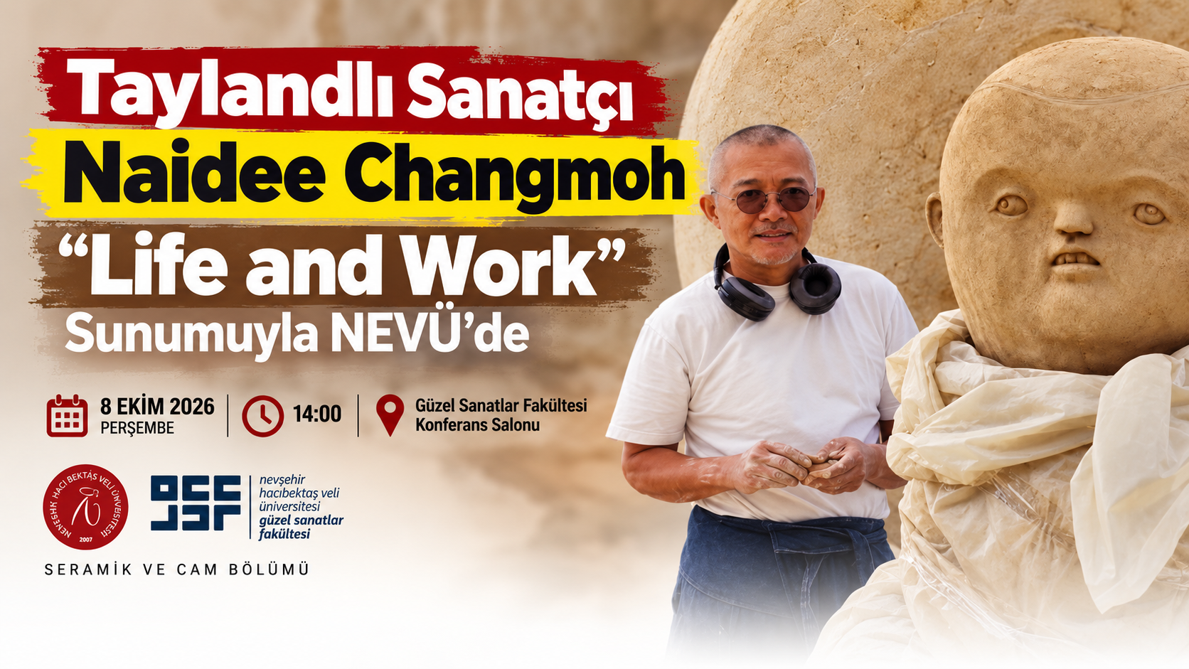 Taylandlı Sanatçı Naidee Changmoh, “Life and Work” Sunumuyla NEVÜ’de